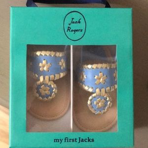 Never worn! Baby Jack Rogers size 4